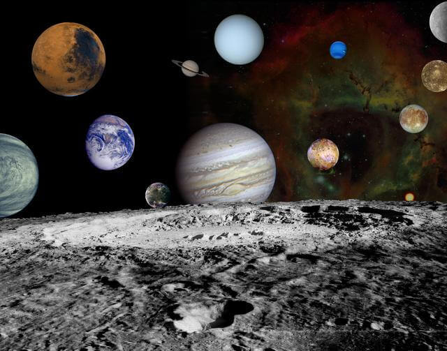 How many moons does each planet have?