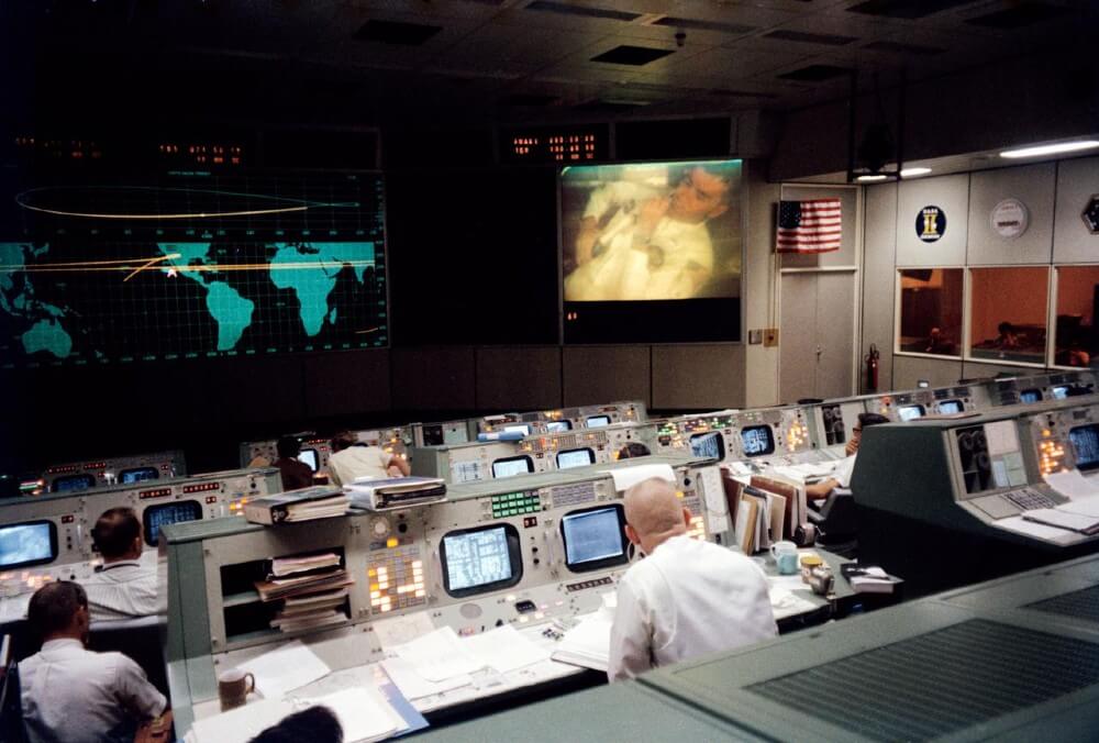 Mission Control Communicating With Astronauts