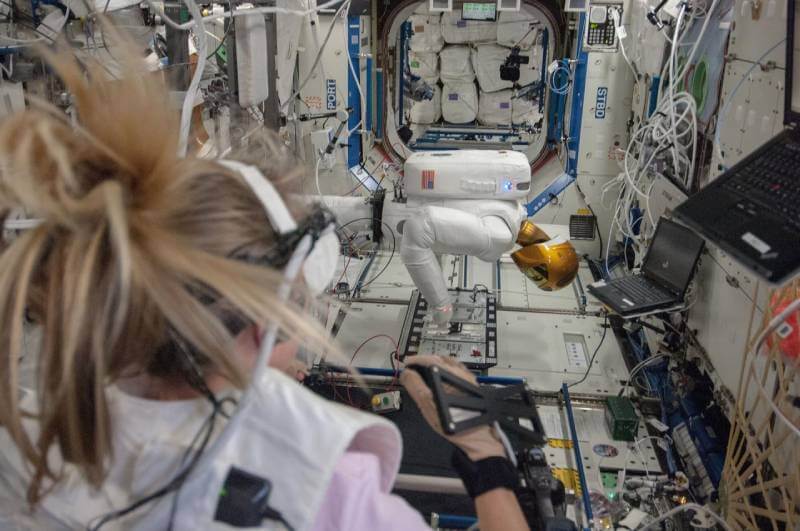 Robot activities on the International Space Station