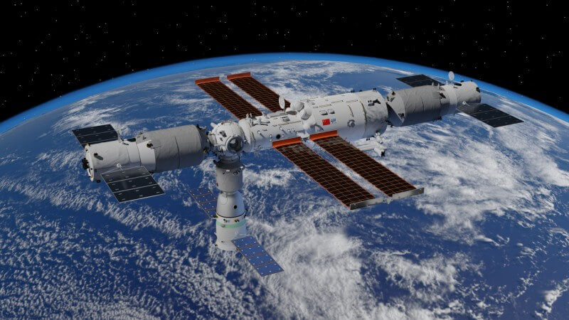 Rendering of Tiangong Space Station 