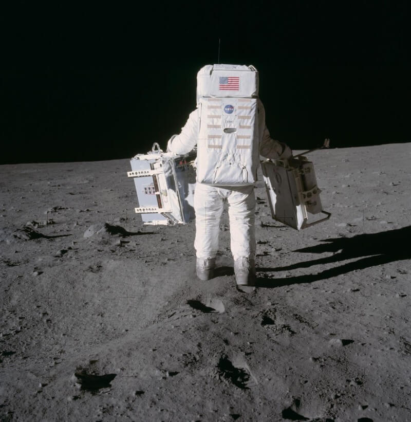 Astronaut Walking On The Moon