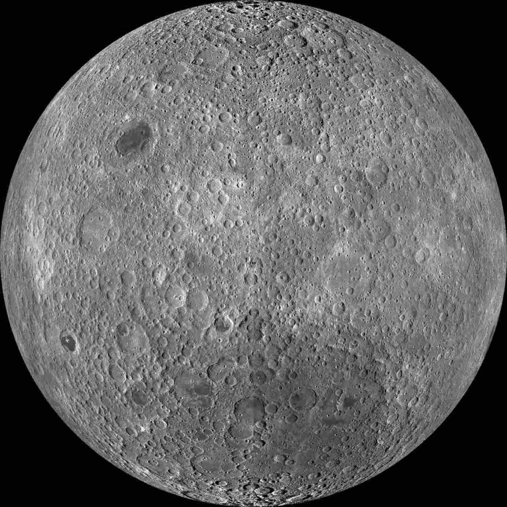 View of the far side of the moon