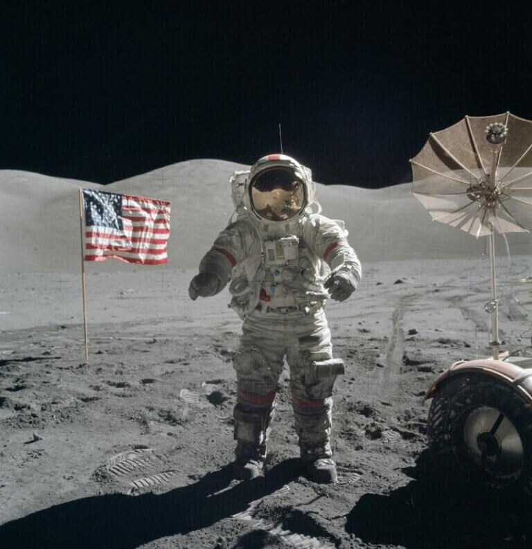 Flag On Moon