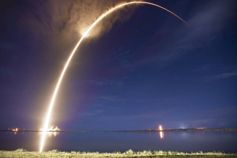 Rocket Launch at Night