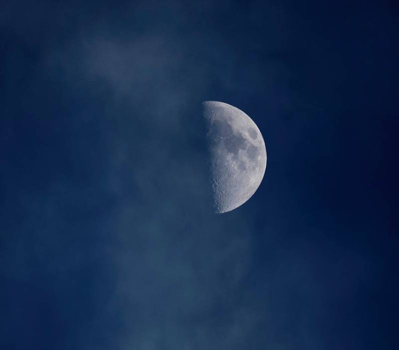 The Moon and Clouds